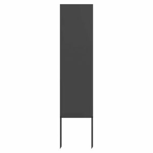 vidaXL Tr&auml;dg&aring;rds integritetssk&auml;rm Svart 32 x 140 cm Kallvalsat st&aring;l