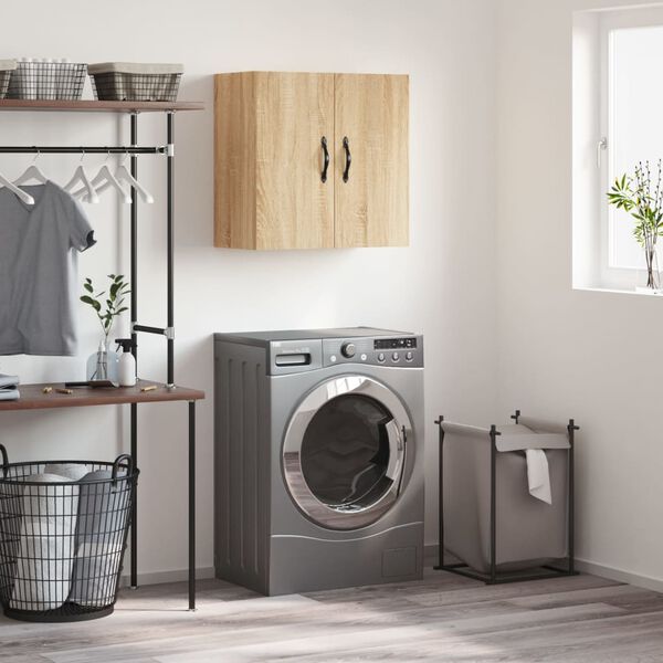 vidaXL V&auml;ggsk&aring;p sonoma-ek 60x31x60 cm konstruerat tr&auml;