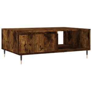vidaXL Soffbord r&ouml;kf&auml;rgad ek 90x60x35 cm konstruerat tr&auml;