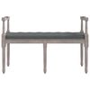 vidaXL Bänk mörkgrå 110x40x70 cm tyg