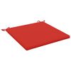 vidaXL Sittkuddar SOEST 100% Polyester R&ouml;d 70 x 70 x 3 cm