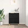 vidaXL Sideboard Svart Ek 60 x 35 x 70 cm Konstruerat tr&auml;
