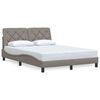 vidaXL Bed Frame without Mattress Taupe 140x200 cm Fabric