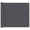 vidaXL Balkongsk&auml;rm antracit 90x800 cm 100% polyester oxford