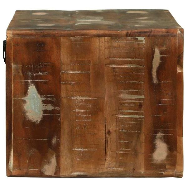 vidaXL TV-Skåp med hylla Flerfärgsdesign Massivt återvunnet trä