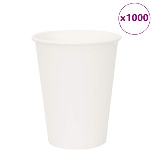 vidaXL Kaffekoppar i papper 1000 st 12oz 300ml vit