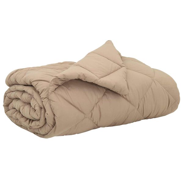 vidaXL Sommar Duvet Taupe 220 x 260 cm Mikrofiber