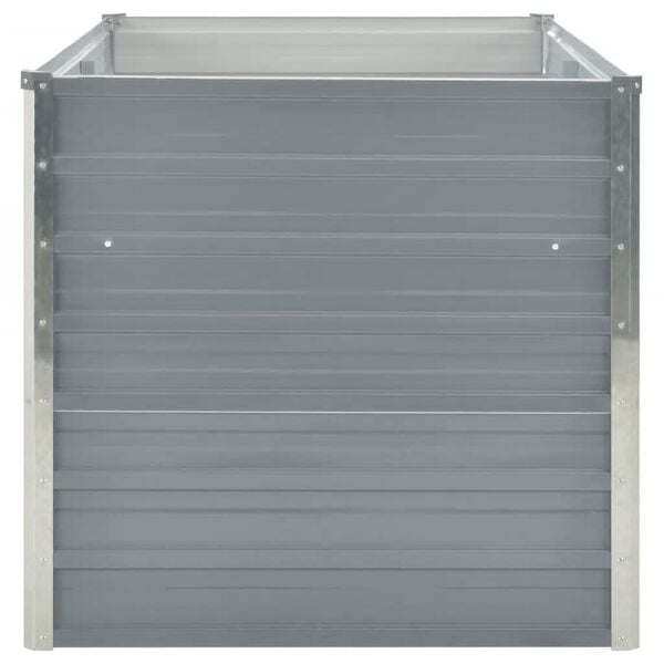 vidaXL Odlingsl&aring;da 160x80x77 cm galvaniserad st&aring;l gr&aring;