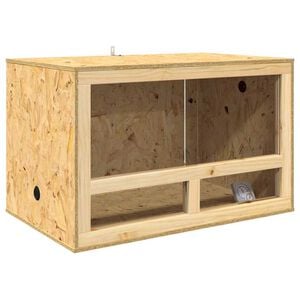 vidaXL Terrarium Brun 80 x 50 x 50 cm OSB