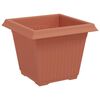 vidaXL Kvadratisk Blomkruka 24 pcs Murgr&ouml;n 20 x 20 x 16 cm Plast