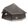 vidaXL Tipi T&auml;lt Brun Gr&aring; 400 x 400 x 250 cm Polyester och St&aring;l