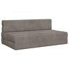 vidaXL F&auml;llbar Soffbed Ljusgr&aring; 152 x 86,5 x 60 cm Tyg