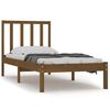 vidaXL S&auml;ngram honungsbrun massiv furu 90x200 cm