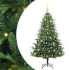 vidaXL Konstgjord F&ouml;rbelyst Julgran med Bollsats Gr&ouml;n 150 cm