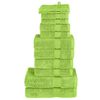 vidaXL Premium handdukar SOLUND 12 st gr&ouml;n 600 gsm