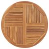 vidaXL Bordsskiva i massiv teak rund 2,5 cm 90 cm