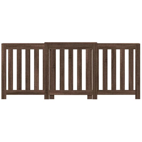vidaXL Elementskydd brun ek 205x21,5x83,5 cm konstruerat tr&auml;