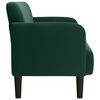vidaXL Loveseat soffa m&ouml;rkgr&ouml;n 109 cm sammet