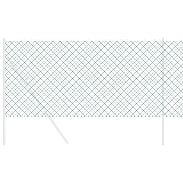 vidaXL Kedjel&auml;nk St&auml;ngsel Gr&ouml;n 25 x 0,8 m St&aring;l