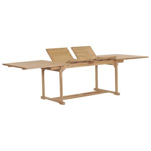vidaXL Tr&auml;dg&aring;rdsbord utdragbart 180-280x100x75 cm massiv teak