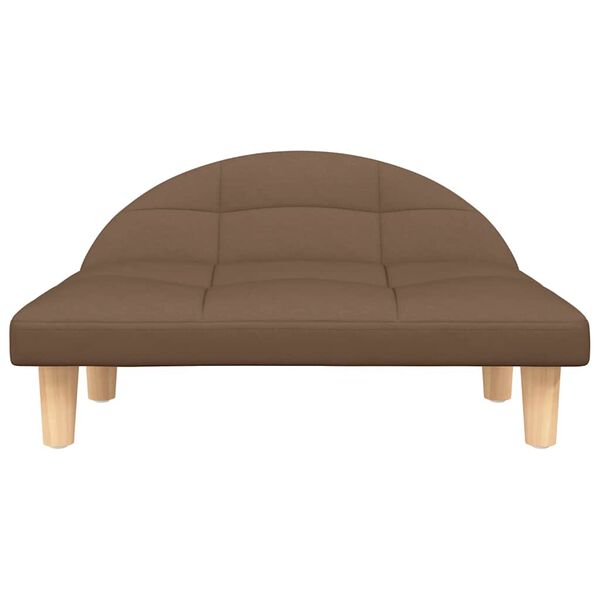 vidaXL Hundbädd brun 70x52x30 cm tyg