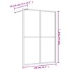 vidaXL Duschv&auml;gg med klart ESG-glas guld 140x195 cm