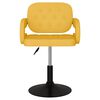 vidaXL Snurrbar matstol senapsgul tyg