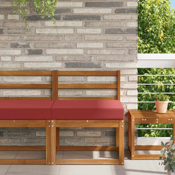 vidaXL Utomhus Soffa Kudde Vinr&ouml;d 60 x 60 x 8 cm Polyester