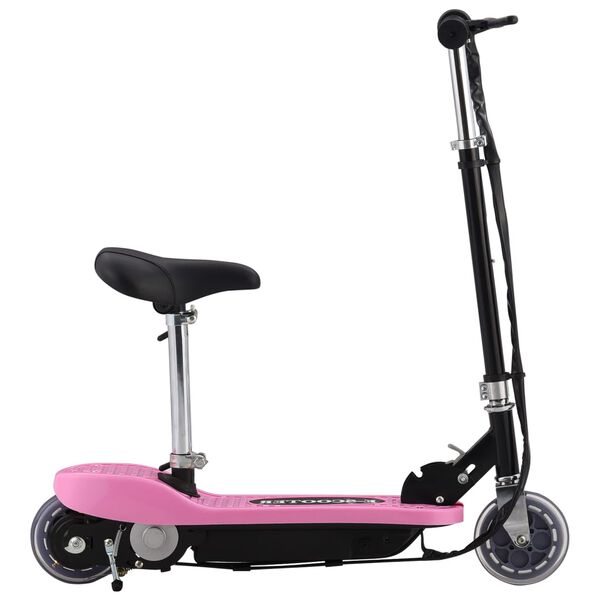 vidaXL Elektrisk sparkcykel med sadel 120 W rosa