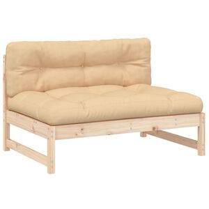 vidaXL Mittensoffa 120x80 cm massiv furu