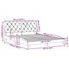vidaXL Bed Frame without Mattress Taupe 160x200 cm Fabric