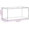 vidaXL Displaylåda Transparent 24x12x11 cm Akryl