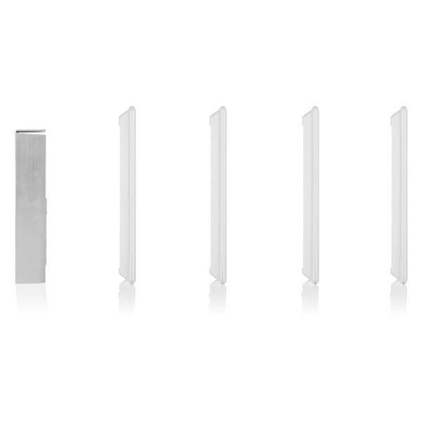 Smartwares Porttelefon med video f&ouml;r 4 l&auml;genheter 20,5x8,6x2,1 cm vit