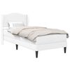 vidaXL S&auml;ngram med huvudgavel Vit 80 x 200 cm Konstl&auml;der