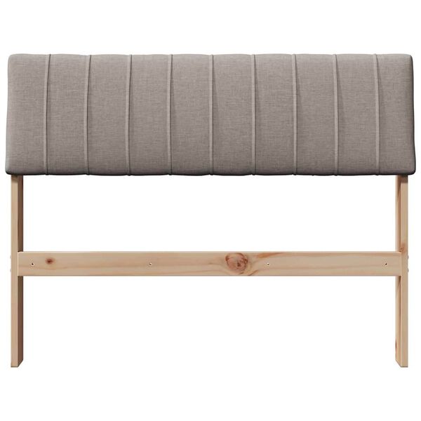 vidaXL Kl&auml;dd s&auml;nggavel Taupe 100 cm Massiv furu