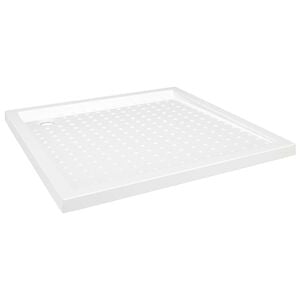 vidaXL Duschkar med prickar vit 90x90x4 cm ABS