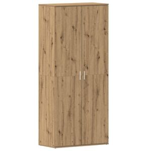 vidaXL Skosk&aring;p 80 x 39 x 178 cm Konstruerat tr&auml; Artisan Ek