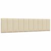vidaXL Bed with Mattress "Hanko" Cream 200x200 cm Fabric