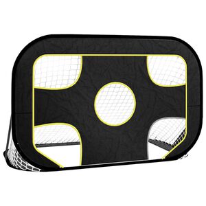 vidaXL Fotbollsm&aring;l med skottduk 120x80x80 cm polyester