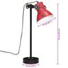 vidaXL Skrivbordslampa 25 W n&ouml;tt r&ouml;d 15x15x55 cm E27
