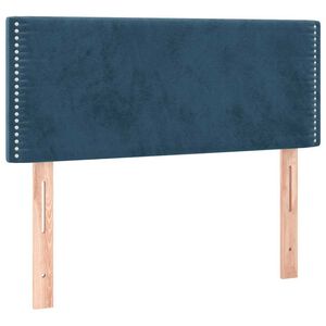 vidaXL S&auml;nggavel bl&aring; 100 x 5 x 78/88 cm sammet