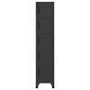 vidaXL Förvaringsskåp antracit 38x40x180 cm stål