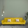 vidaXL B&auml;ddsoffa 2-sits gul sammet