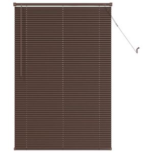 vidaXL Persienn Justerbar M&ouml;rkbrun med M&ouml;nster 150 x 70 cm PVC