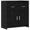 vidaXL Sideboard Svart ek 75 x 36 x 80 cm Konstruerat tr&auml;
