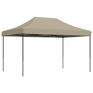 vidaXL Pop-Up hopfällbart partytält 440x292x315 cm taupe