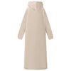 vidaXL Filt-hoodie Beige L Fleece och Flanell