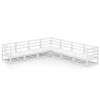 vidaXL Loungegrupp 7 delar vit massiv furu