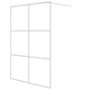 vidaXL Duschv&auml;gg vit 140x195 cm klart ESG-glas