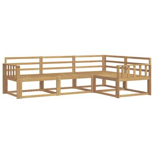 vidaXL Utomhussoffset 4 pcs Vit 247,5 x 168,5 x 73 cm